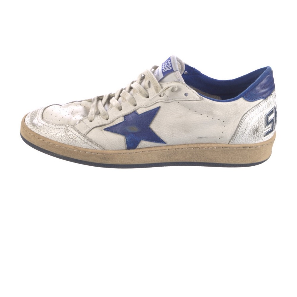 Golden goose ball star shoes. Blue/White. Size 12. - Picture 5 of 6
